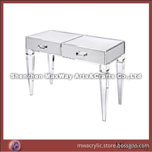 Transparent High Grade Acrylic Desk with 2 Drawer
